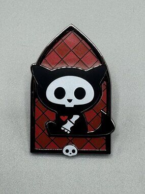 Skelanimals KIT CAT Stained Glass Blind Box Enamel Pin New Open Box